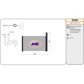 Achetez des Radiateur de chauffage AHE 93594 à prix pour 25,54 €