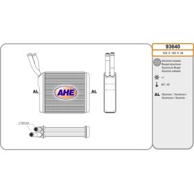 Achetez des Radiateur de chauffage de chez AHE en ligne pour Frontera Mk I (A) SUV (U92) à prix modérés