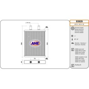 Compre Radiador de calefacción de AHE online para DAILY V Furgón/ranchera familiar a precios moderados