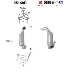 Stellmotor für Temperaturklappe des Herstellers AS - Originalware Artikelnummer: 95149D
