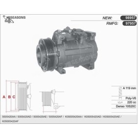 Compre Compressor, ar condicionado da AHE 97957 a um preço baixo por 426,83 €