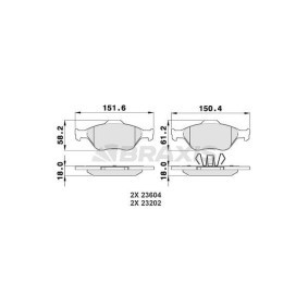 Acquista Kit pastiglie freni da BRAXIS AA0008 a buon mercato per soli 16,91 €