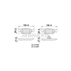 Acquista Kit pastiglie freni da BRAXIS AA0038 a buon mercato per soli 11,25 €