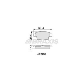 Acquista Kit pastiglie freni da BRAXIS AA0256 a buon mercato per soli 16,64 €