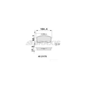 Acquista Kit pastiglie freni da BRAXIS AA0467 a buon mercato per soli 13,77 €