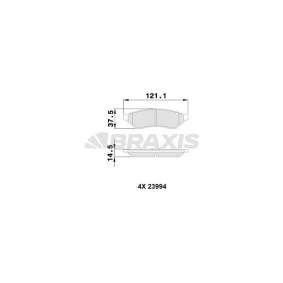 Acquista Kit pastiglie freni da BRAXIS AA0488 a buon mercato per soli 14,43 €