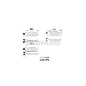 Acquista Kit pastiglie freni da BRAXIS AA0502 a buon mercato per soli 21,85 €