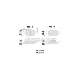 Acquista Kit pastiglie freni da BRAXIS AA0508 a buon mercato per soli 24,36 €
