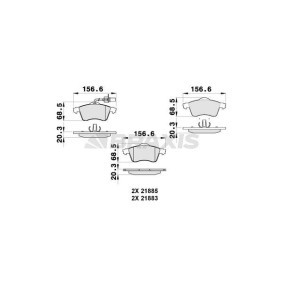 Acquista Kit pastiglie freni da BRAXIS AB0266 a buon mercato per soli 23,66 €