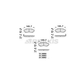 Acquista Kit pastiglie freni da BRAXIS AB0447 a buon mercato per soli 30,95 €