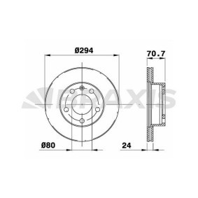 Acquista Disco freno da BRAXIS AD1053 a buon mercato per soli 81,17 €