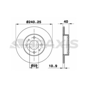 Acquista Disco freno da BRAXIS AE0002 a buon mercato per soli 34,25 €