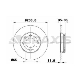 Acquista Disco freno da BRAXIS AE0052 a buon mercato per soli 34,46 €