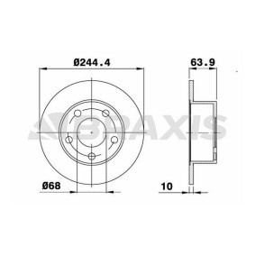Acquista Disco freno da BRAXIS AE0076 a buon mercato per soli 35,11 €