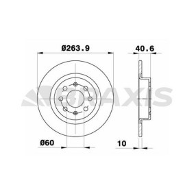 Acquista Disco freno da BRAXIS AE0438 a buon mercato per soli 43,66 €