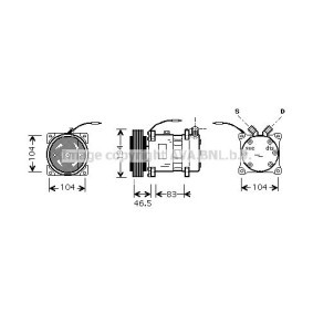 Acquista Compressore aria condizionata da PRASCO ALK104 a buon mercato per soli 1028,69 €