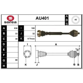 Comprar Árbol de transmisión de SERA AU401 a bajo precio de 141,62 €