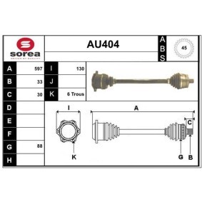 Comprar Árbol de transmisión de SERA AU404 a bajo precio de 151,77 €