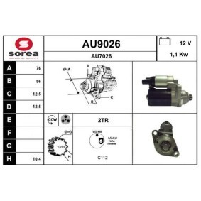 Köp Startmotor av SNRA AU9026 till det låga priset 1849,30 kr