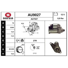 Köp Startmotor av SNRA AU9027 till det låga priset 1514,11 kr