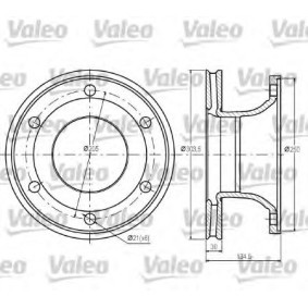 Bremsscheibe für RENAULT TRUCKS von VALEO