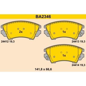 Achetez des Plaquettes de frein Barum BA2346 à prix pour 95,57 €