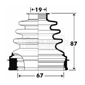 Achetez des Jeu de joint-soufflet, arbre de commande BORG & BECK BCB2901 à prix pour 27,74 €