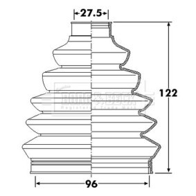 Achetez des Jeu de joint-soufflet, arbre de commande BORG & BECK BCB6248 à prix pour 29,00 €