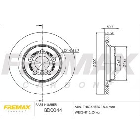 Comprar Disco de freno de FREMAX BD-0044 a bajo precio de 82,22 €