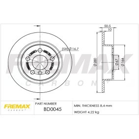 Comprar Disco de freno de FREMAX BD-0045 a bajo precio de 61,15 €