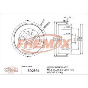 Bremstrommel BD-2896