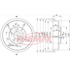 Bremstrommel BD-4703