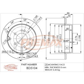 Acquista Disco freno da FREMAX BD-5104 a buon mercato per soli 68,35 €