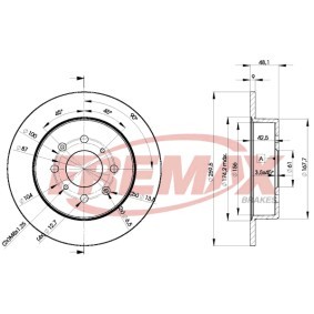 Bremsscheibe für MG von FREMAX