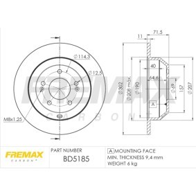 Acquista Disco freno da FREMAX BD-5185 a buon mercato per soli 112,58 €