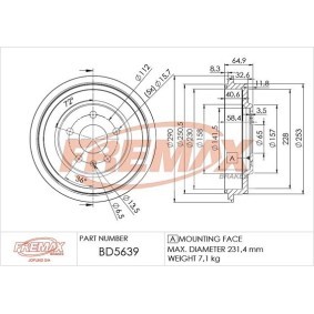 Acquista Tamburo freno da FREMAX BD-5639 a buon mercato per soli 101,67 €