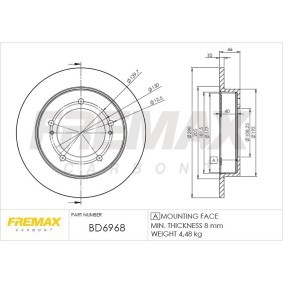 Acquista Disco freno da FREMAX BD-6968 a buon mercato per soli 91,66 €