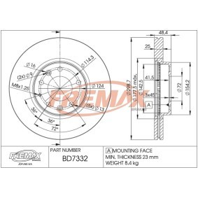 Bremsscheibe BD-7332