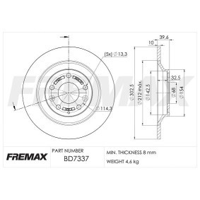Acquista Disco freno da FREMAX BD-7337 a buon mercato per soli 41,20 €