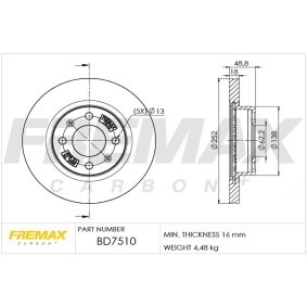Acquista Disco freno da FREMAX BD-7510 a buon mercato per soli 40,69 €