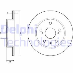 Köp Bromsskiva av DELPHI BG4709C till det låga priset 488,03 kr