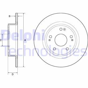 Bremsscheibe BG4801C für Accord VI Limousine (CK, CG, CH, CF8) für 35,91 CHF