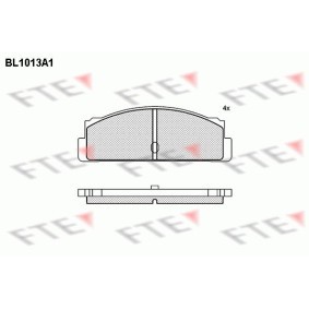 Acquista Kit pastiglie freni da FTE BL1013A1 a buon mercato per soli 32,52 €