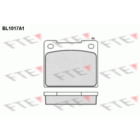 Comprar Juego de pastillas de freno de FTE BL1017A1 a bajo precio de 28,70 €
