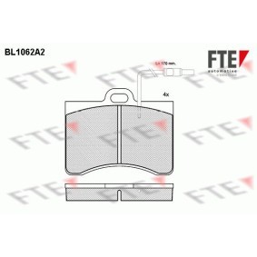 Bremsbeläge für CITROËN von FTE