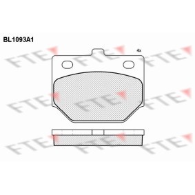 Achetez des Plaquettes de frein FTE BL1093A1 à prix pour 54,89 €