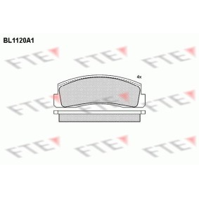 Bremsbeläge BL1120A1 von FTE günstig für 27,89 € online kaufen