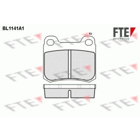 Bremsbeläge BL1141A1 von FTE günstig für 16,51 € online kaufen