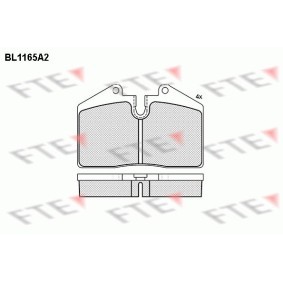 Acquista Kit pastiglie freni da FTE BL1165A2 a buon mercato per soli 35,00 €