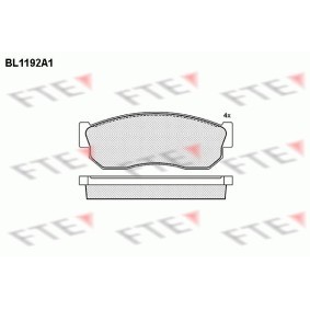 Bremsbeläge für NISSAN von FTE